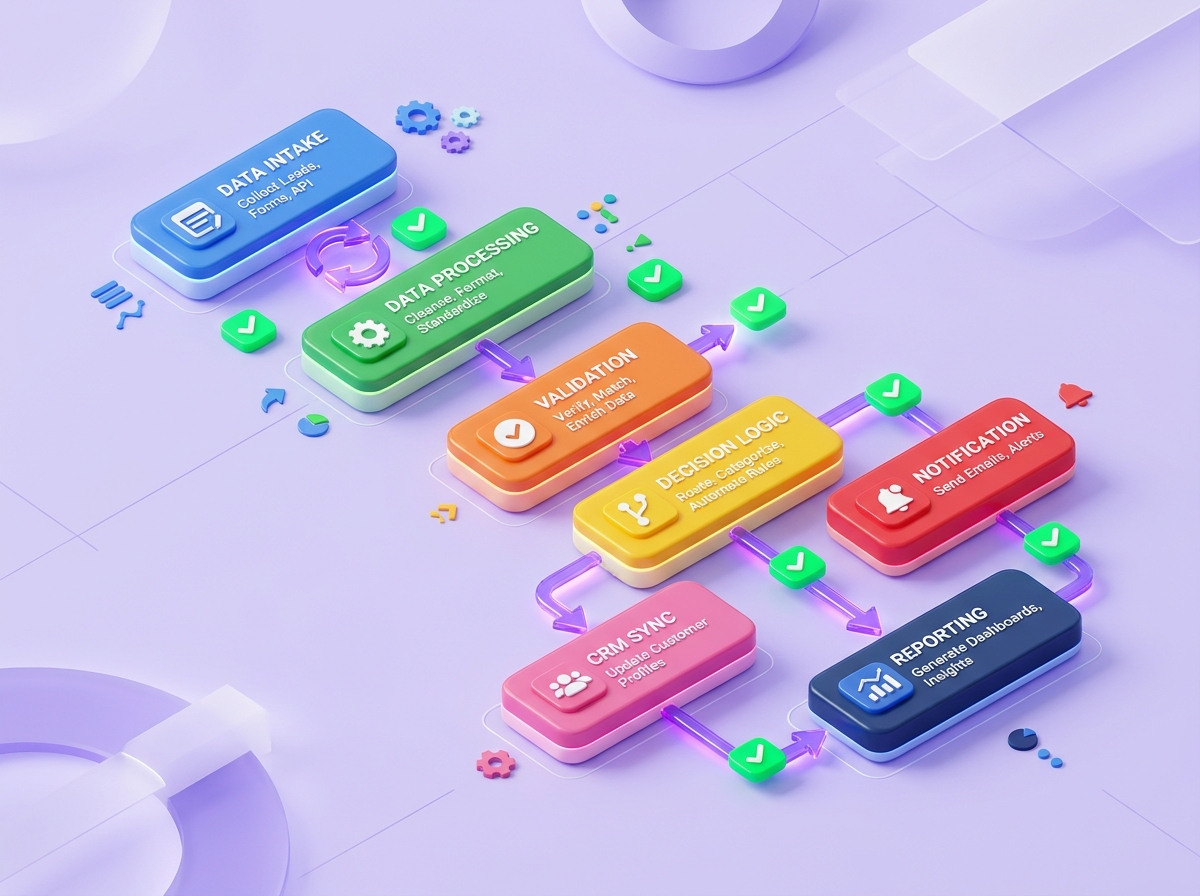 Business Automation 3D Illustration